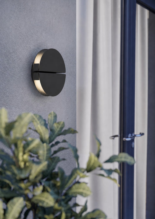 EGLO wandlamp buiten Vascella  - zwart