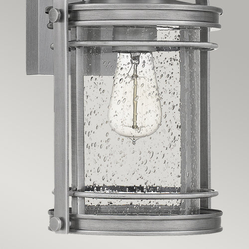 Elstead Quoizel Booker Outdoor Wandlantaarn Industrieel Aluminium, IP44