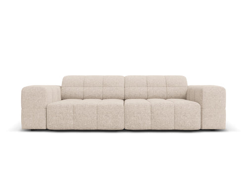 Cosmopolitan Design Bank Chicago 3-zits, chenille beige - 102x212x78cm