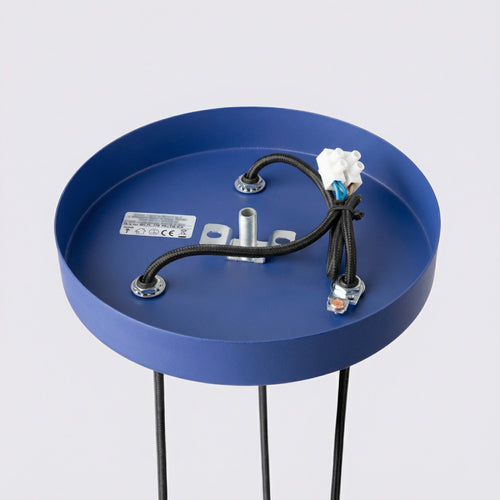 Sollux Lighting Hanglamp KARBON 3P ultramarijn - 19,5x19,5x108cm
