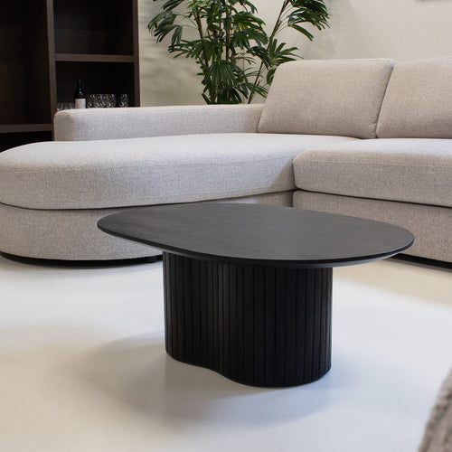 Giga Meubel Salontafel Ava - Ovaal - Mangohout - 90cm - vtwonen shop