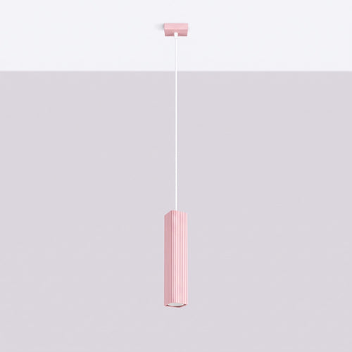 Sollux Lighting Hanglamp RAYO 1 roze - 8x8x118cm