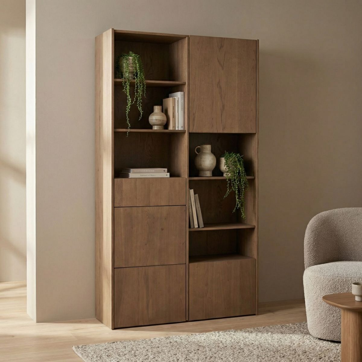 DÉJA Living Wandkast Ourense - Bruin Eiken - 120x40x200cm