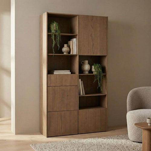 DÉJA Living Wandkast Ourense - Bruin Eiken - 120x40x200cm
