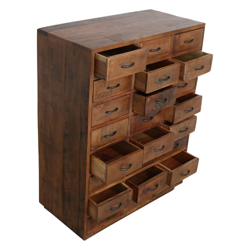 Raw materials ladenast Factory ladenkast - FSC gerecysled hout - 80x40x106 cm - vtwonen shop