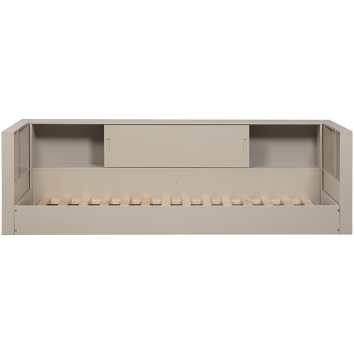 WOOOD bedbank Carter - Grenenhout - Dust/Beige - 90x200