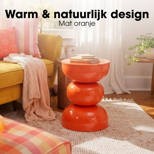 solaround Acryl bijzettafel voor woonkamer, acryl nachtkastje voor slaapkamer, L-serie, 15,7 x 11,8 × 19,7 inch (oranje solaround Acryl bijzettafel voor woonkamer, acryl nachtkastje voor slaapkamer, L-serie, 15,7 x 11,8 × 19,7 inch (oranje