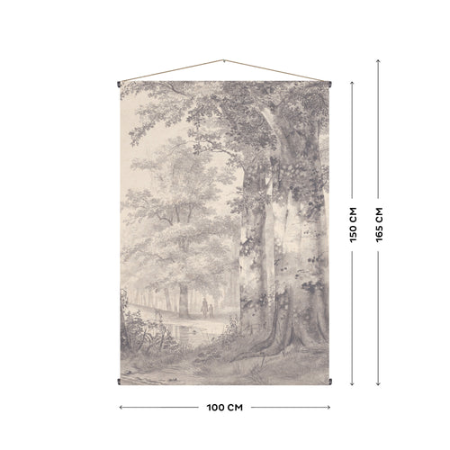 Art for the Home XL Wandkleed - Forest Ride - 150x100cm