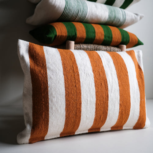 Household Hardware - kussen- Mosterd - Brede streep - vtwonen shop