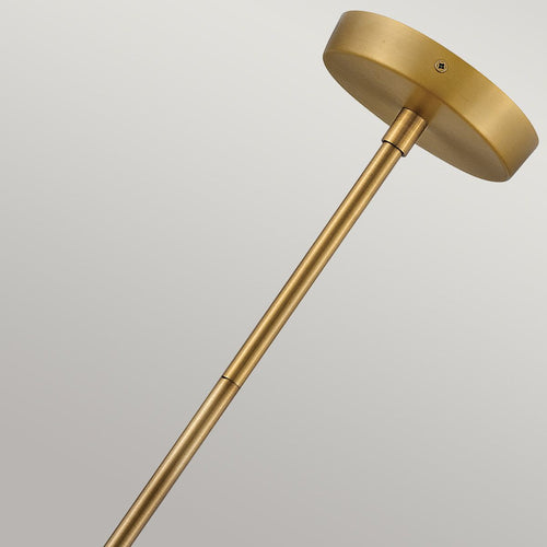 Zylindrische Pendelleuchte, modernes Messing, lackiert, 2 x E27