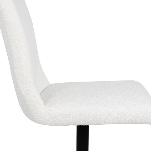 Kick draaistoel Sam Boucle - Wit - vtwonen shop