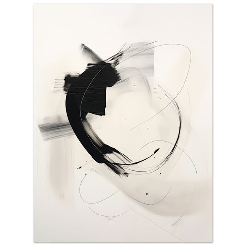 Artfulprints  Abstract - Chique brush 6   poster 30x40 cm