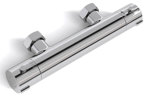 LOMAZOO thermostatische douchekraan - met temperatuurbegrenzer 38°C - chroom - h.o.h. 12 cm