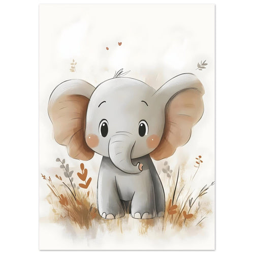 Artfulprints  Avontuurlijke olifant   poster 50x70 cm - vtwonen shop