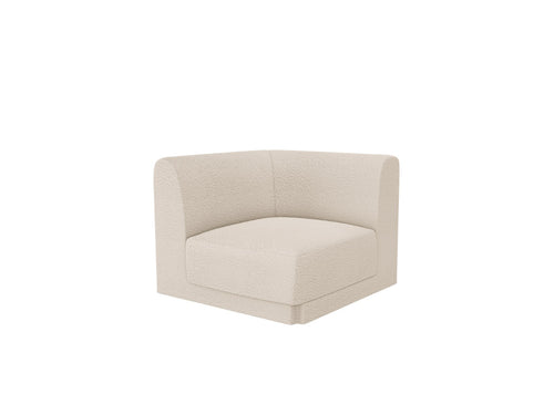Micadoni Hoekmodule Miley boucle beige - 90x90x70cm