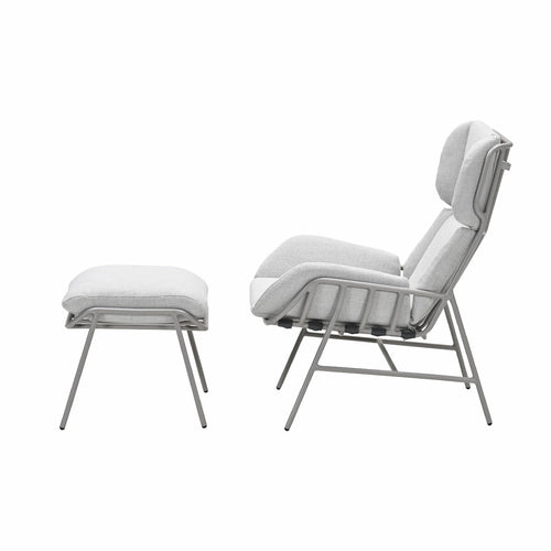 Garden Impressions loungestoel Fresno taupe incl. voetenbank - vtwonen shop