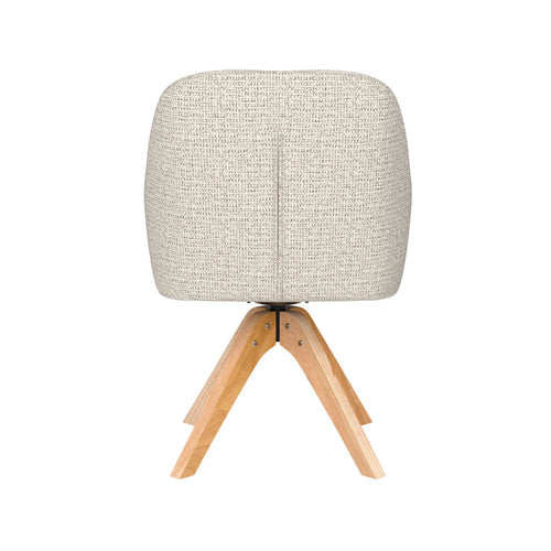 Housecraft Living Otis Eetkamerstoel Draaibaar Hout Off-White - Beige