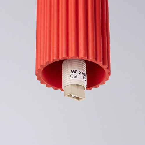 Sollux Lighting Plafondlamp HALO rood IP44 - 12x12x21cm