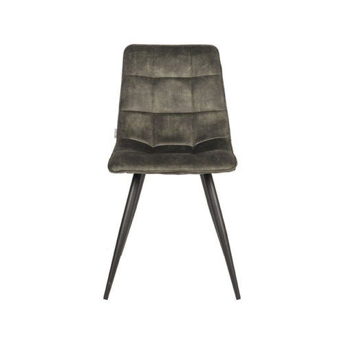 LABEL51 Eetkamerstoel Jelt - Groen Velvet - Set van 2 - vtwonen shop