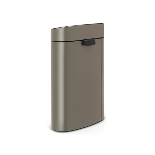 Brabantia Touch Bin New Recycle afvalemmer, 23/10 liter, kunststof binnenemmer - Platinum