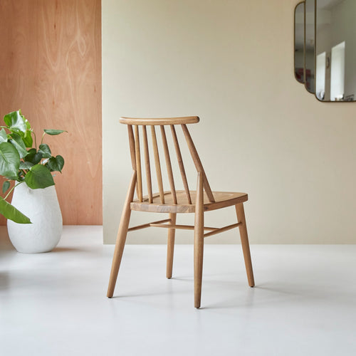 Tikamoon Set van 2 stoelen in massief acacia - Naturel