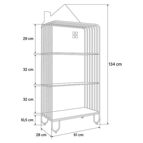 Home Deluxe kinderplank TODO wit M - vtwonen shop
