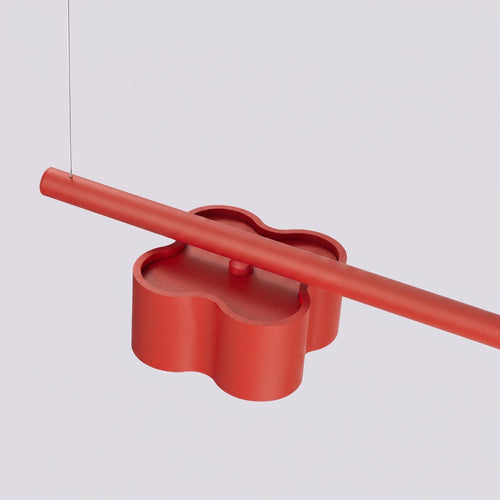Sollux Lighting Kroonluchter OVIO 4 rood Gx53 - 122x12x208cm