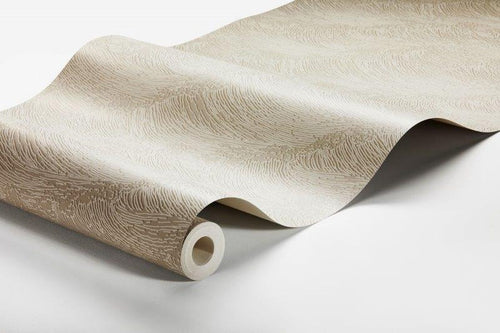 Borastapeter behang 3d golvende lijnen beige - 53 cm x 10.05 m - 660303 - vtwonen shop