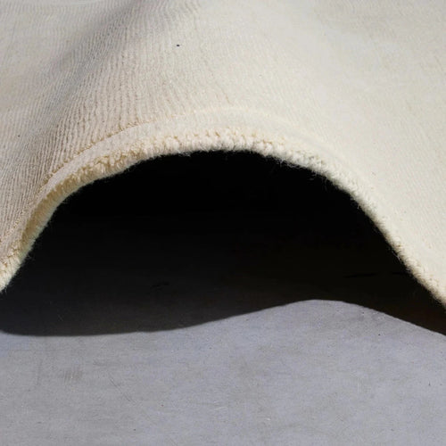 Organisch wollen vloerkleed Scallop Creme Interieur05
