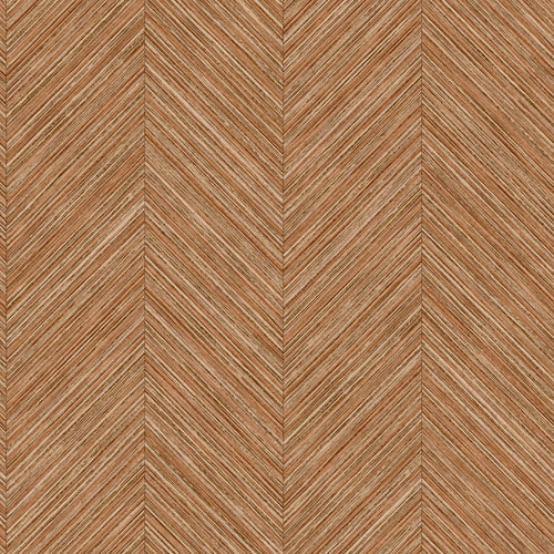 Sanders & Sanders behang visgraat-motief oranje bruin - 53 cm x 10 m - 640250