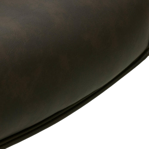 Furnhouse eetkamerstoelen armleuning Jessica - Donkerbruin - Kunstleer - Set van 2