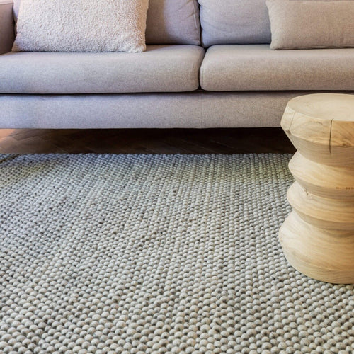 Interieur05 Wollen vloerkleed Lecco licht grijs - 160 x 230 cm