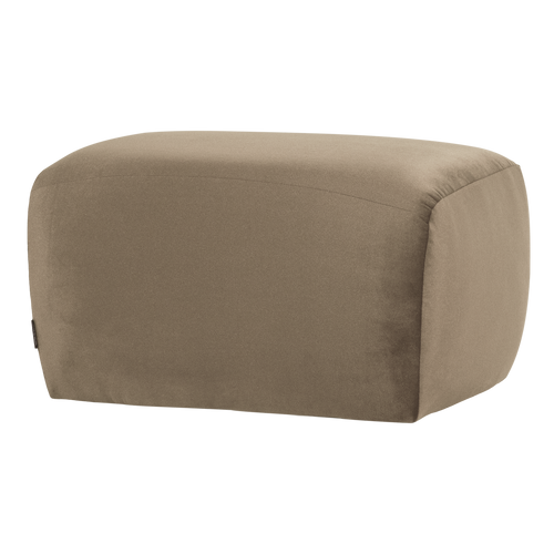 WOOOD poef Mojo Base - Velvet - Khaki - 45x84x64