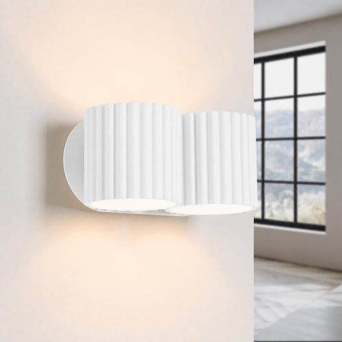 Sollux Lighting Wandlamp AURA 2 wit G9 - 21x12x10cm