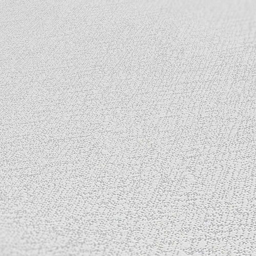 A.S. Création behang effen grijs en wit - 53 cm x 10.05 m - AS-378318