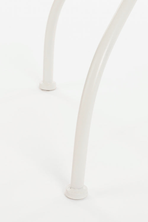 Mica Decorations Bologna Bistrotafel - H76 x Ø61 cm - Metaal - Rood