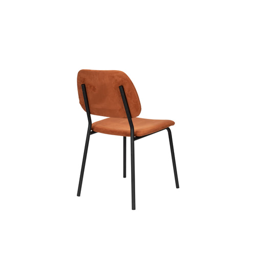 Dutchbone Darby Eetkamerstoelen Terra Cotta - Set van 2 - vtwonen shop