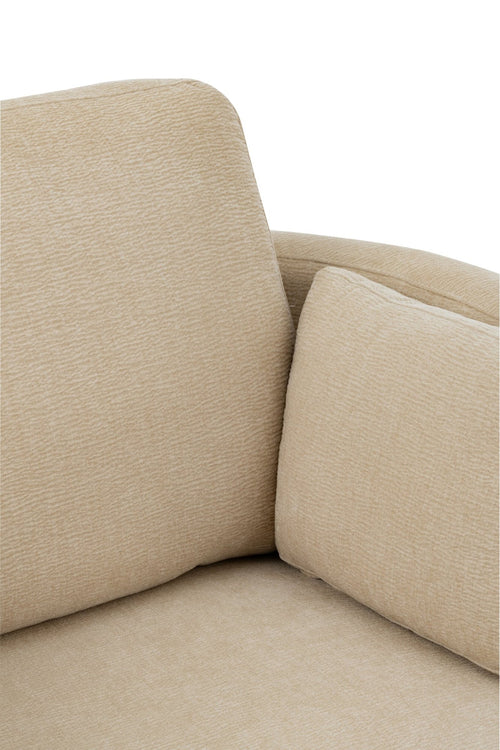 J-Line loungestoel Swiv - populierenhout/schuime - hout - beige