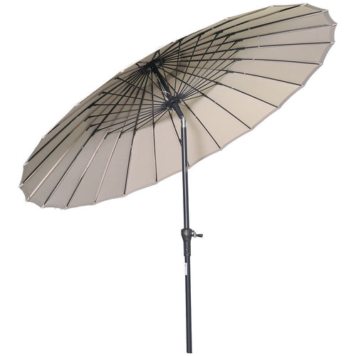 Garden Impressions stokparasol Manilla ecru Ø250 cm met Eureka voet en hoes