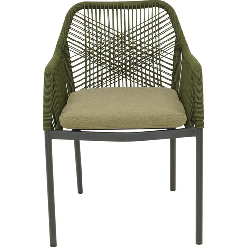 Lesli Living bistrostoel Akita - groen - 56x62x81cm