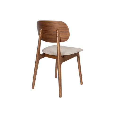 Dutchbone Marais Eetkamerstoelen Walnoot kleur - Set van 2