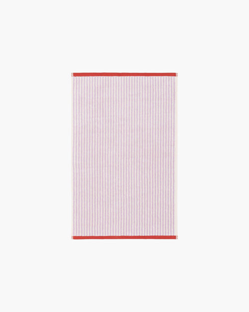 noo.ma Gobo handdoek 25 x 29 cm - Pastel Lilac gestreept katoen