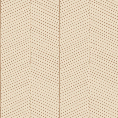 ESTAhome behang visgraat-motief licht perzikroze - 53 cm x 10.05 m - 139450