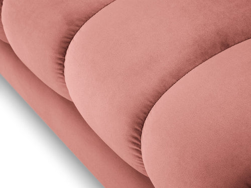 Cosmopolitan Design linker meridiaan Bali flueel, roze - 185x102x75cm