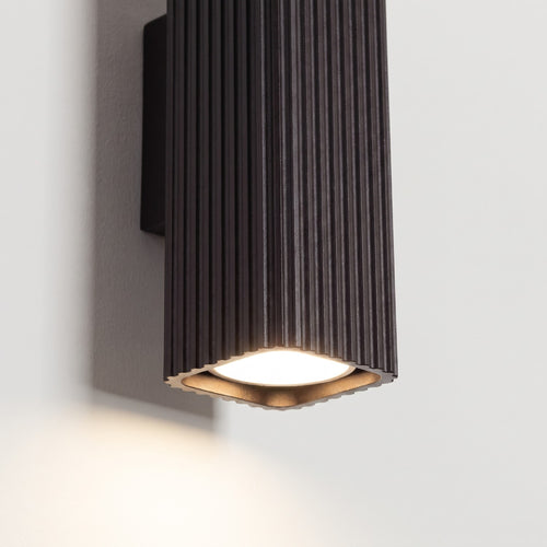 Sollux Lighting Wandlamp RAYO 20 zwart - 6x8x20cm