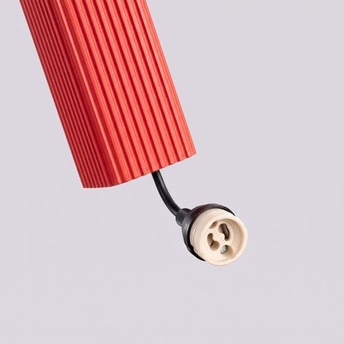 Sollux Lighting Hanglamp RAYO 1 rood - 8x8x118cm