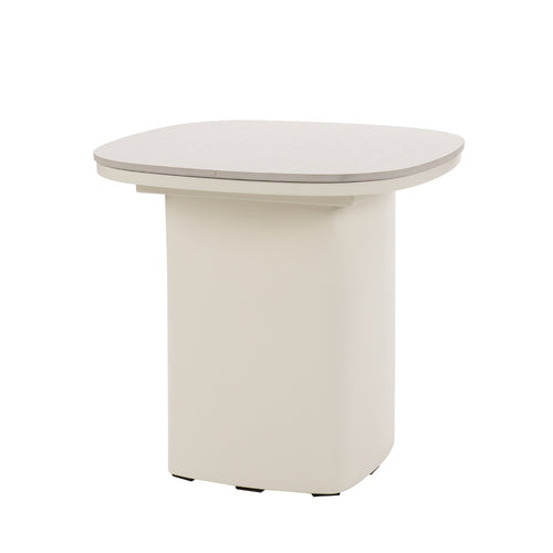 Giga Meubel Salontafel Miles - Organisch Beige Travertinlook Hout - Set Van 2