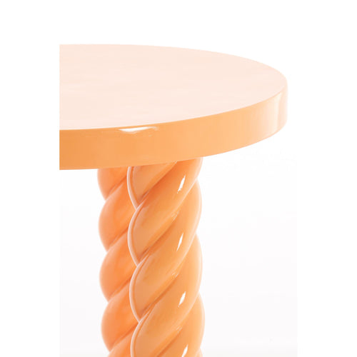 Light & Living bijzettafel Vallejo - oranje - Ø46cm - vtwonen shop
