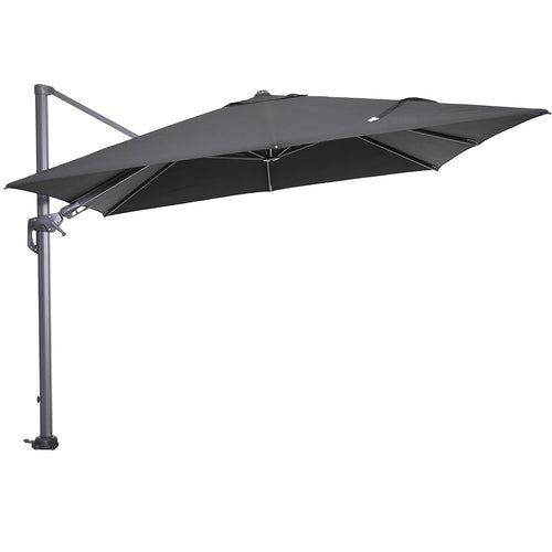 Garden Impressions zweefparasol Hawaii zwart kleur doek 3x3 m incl 90 kg voet en hoes - vtwonen shop