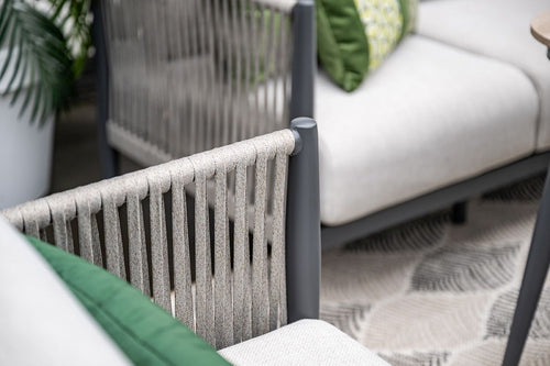 Diamo loungeset - 3-delig - carbon black - grey sand - valley sand